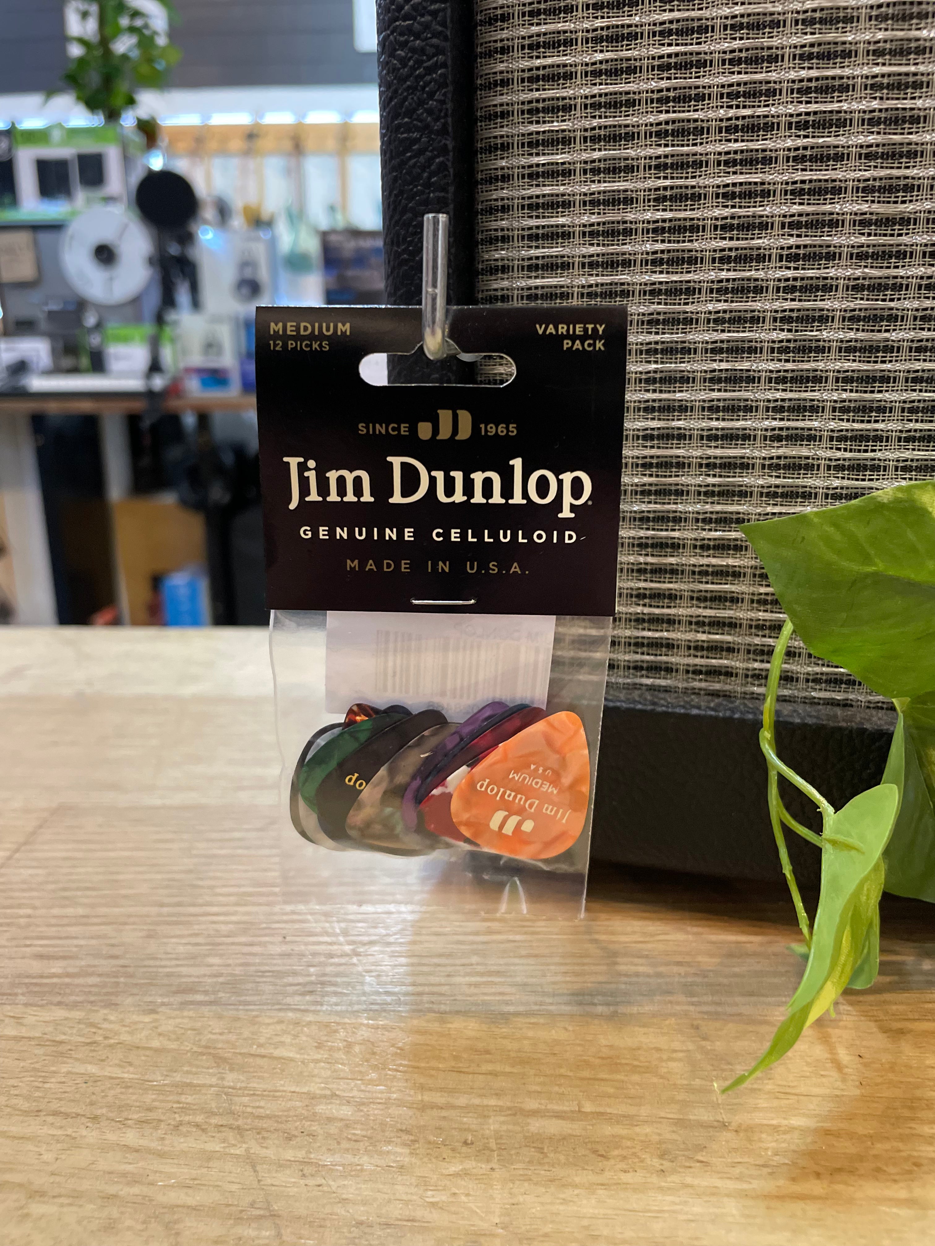Dunlop | Genuine Celluloid | Medium | Variety Pick Pack (12)