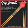 Big Sound Percussion | 3A | American Hickory Drum Sticks