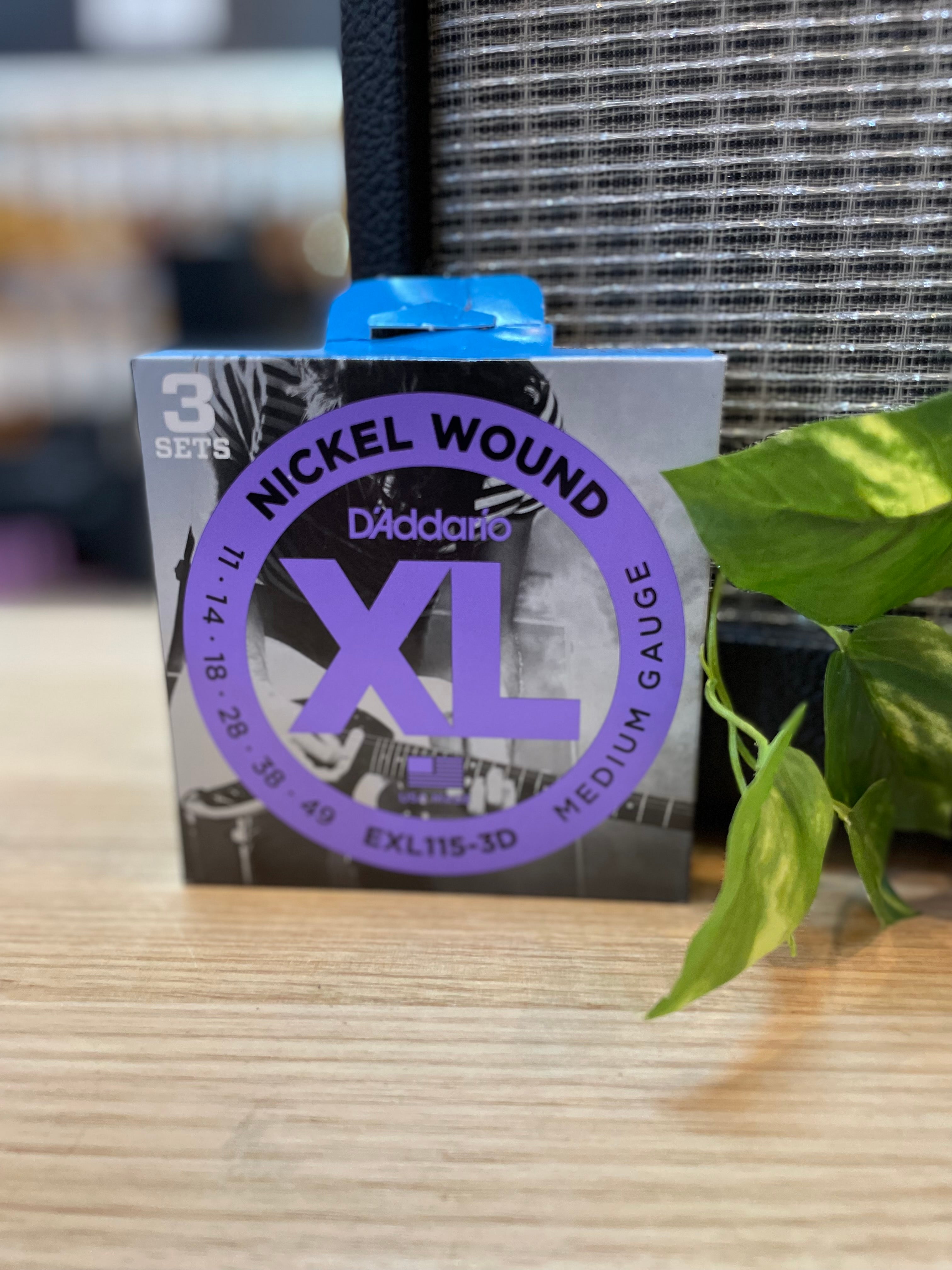 D'Addario | XL1153D | 11-49 | 3-Pack | Medium | Electric Guitar Strings
