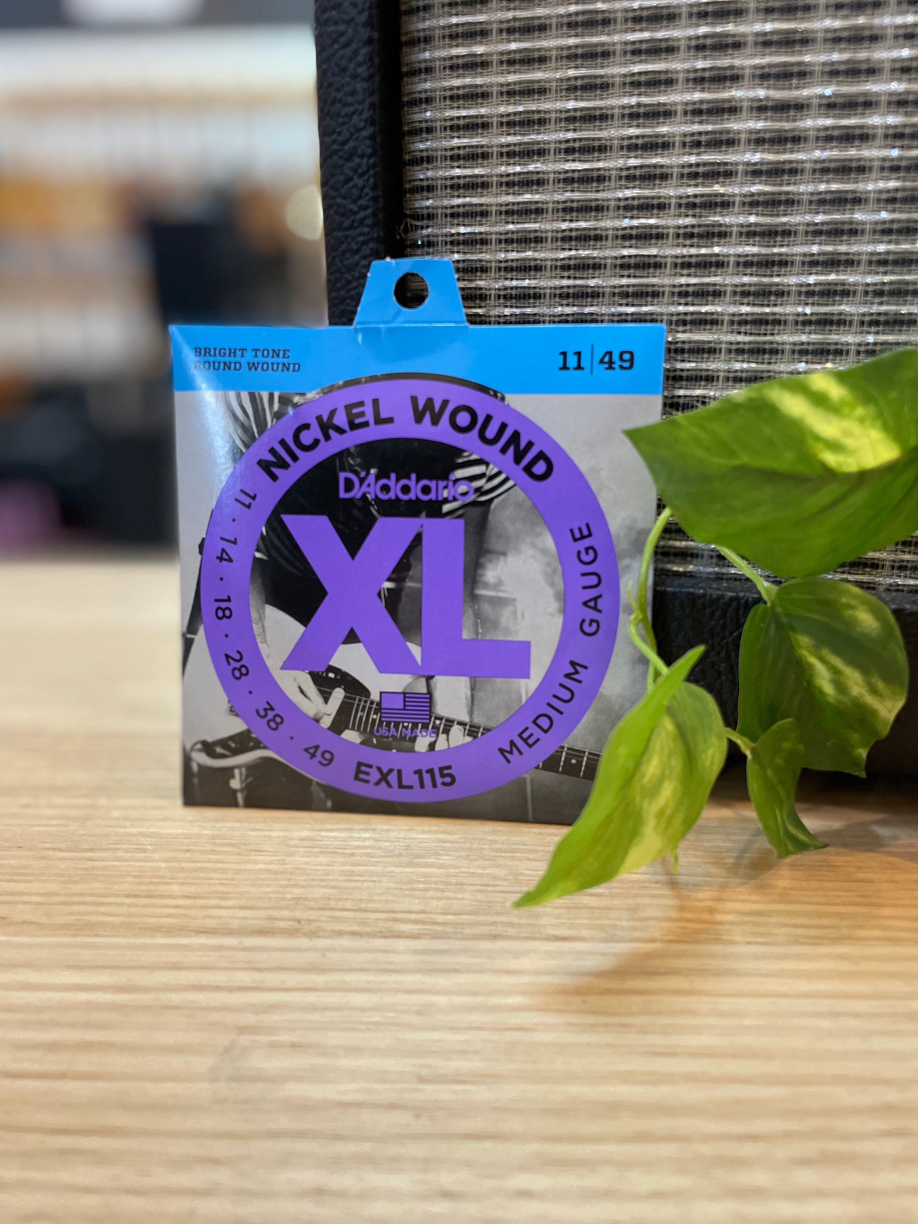 D'Addario | XL115 | 11-49 | Medium/Blues-Jazz | Electric Guitar Strings