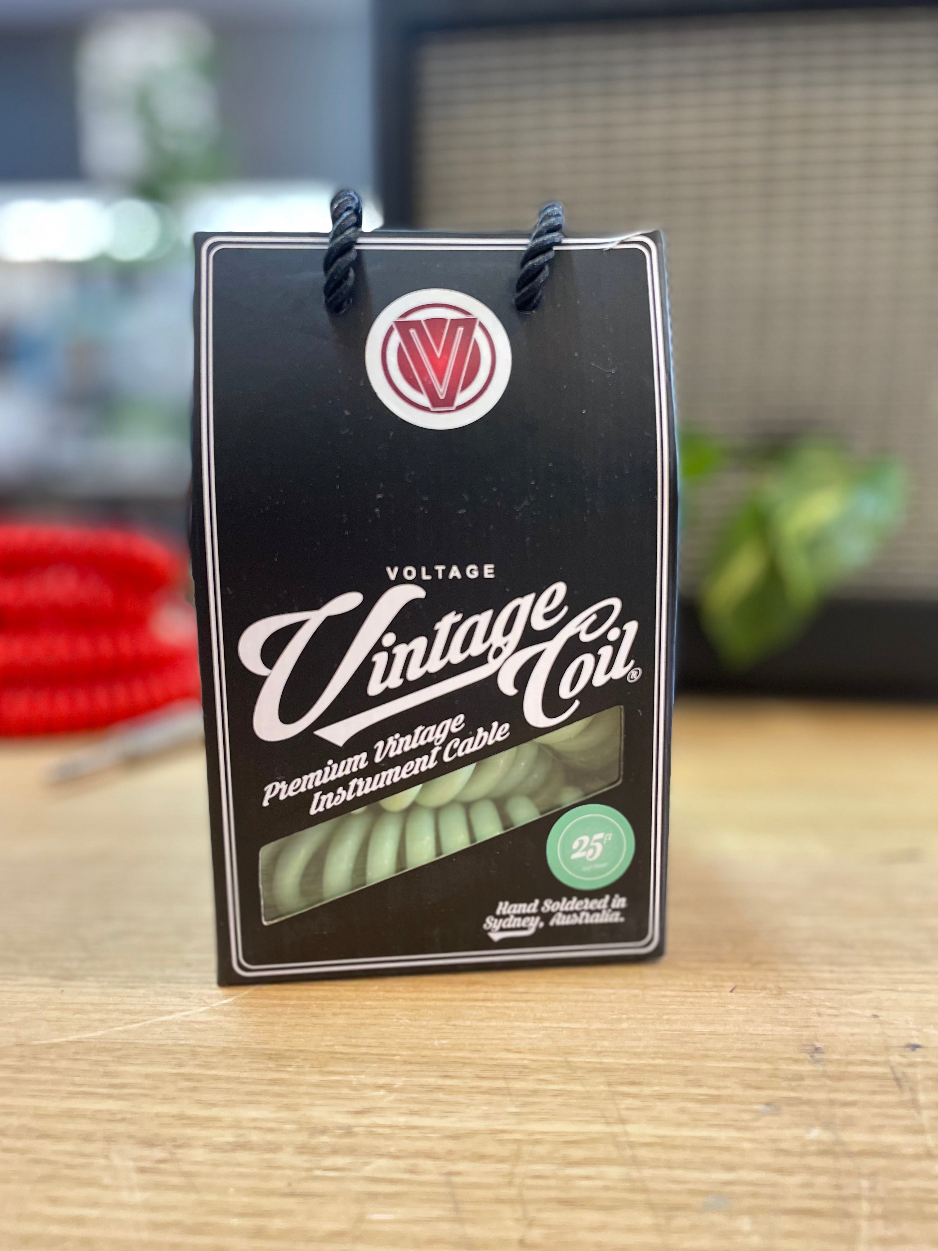 Voltage | Vintage Coil Cable | ST-ST | Surf Green