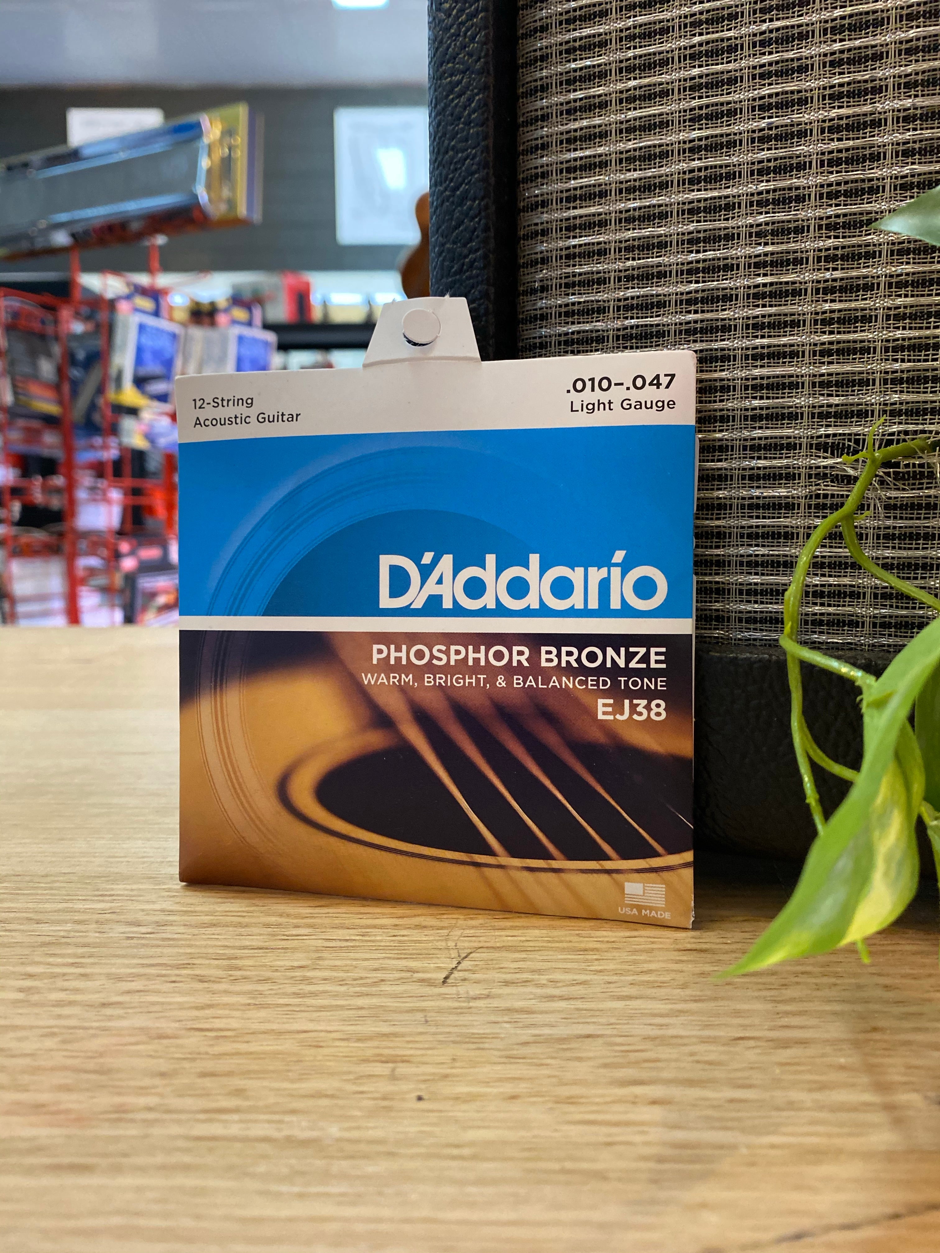 D'Addarrio | EJ38 | 10-47 | 12 String Set | Light | Acoustic Guitar Strings