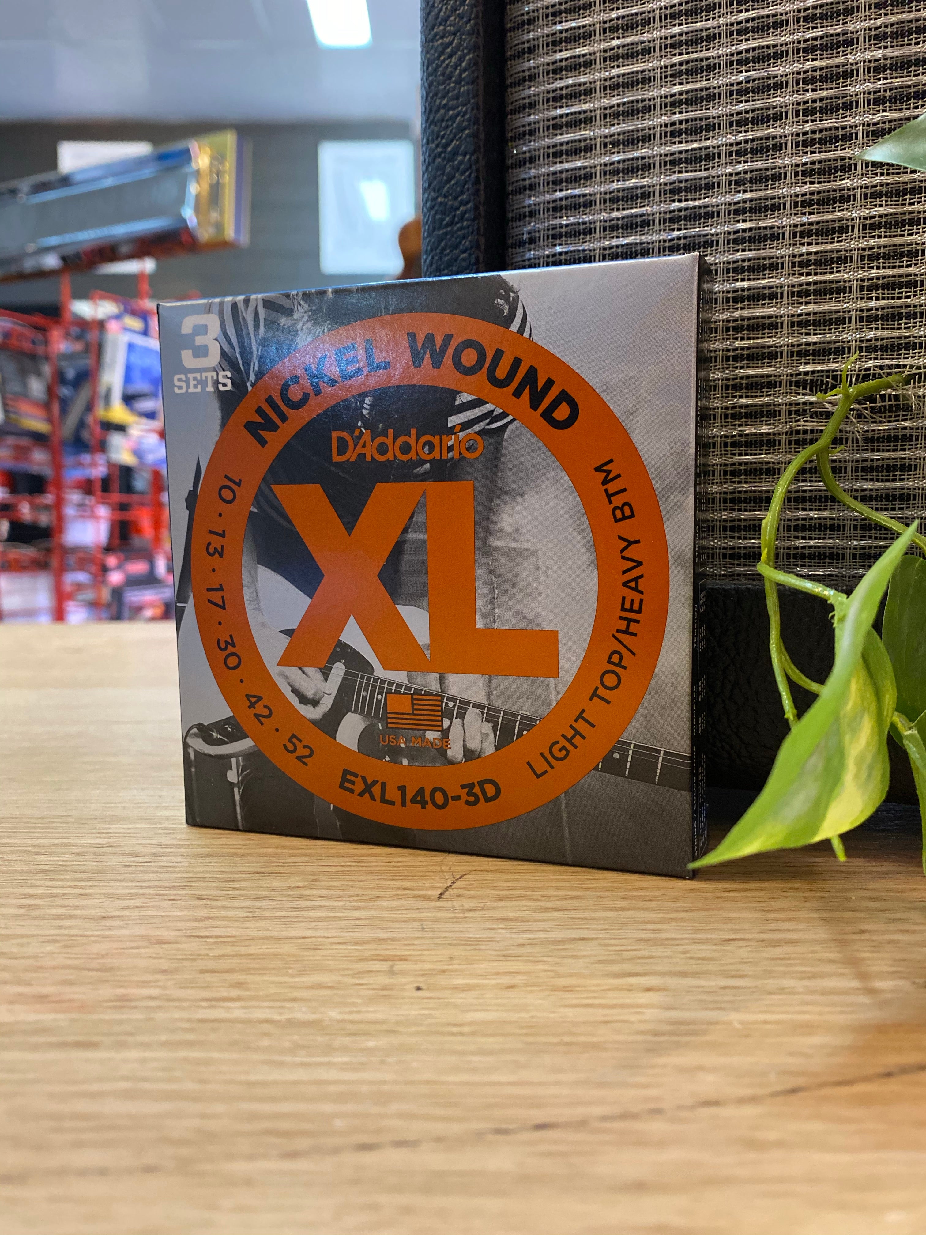 D'Addario | XL1403D | 10-52 | 3-Pack | Light Top/Heavy Bottom | Electric Guitar Strings